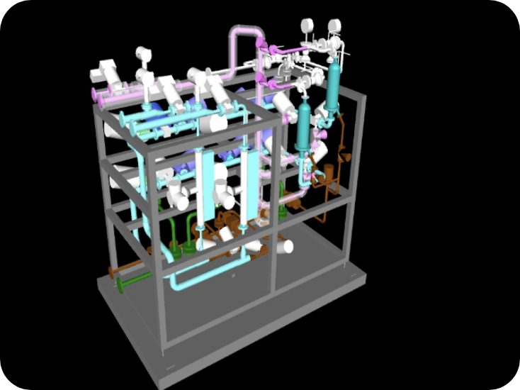 Piping layout plan by 3D modeling