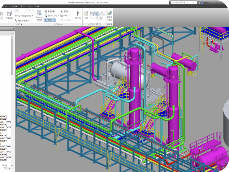 Piping layout plan by 3D modeling